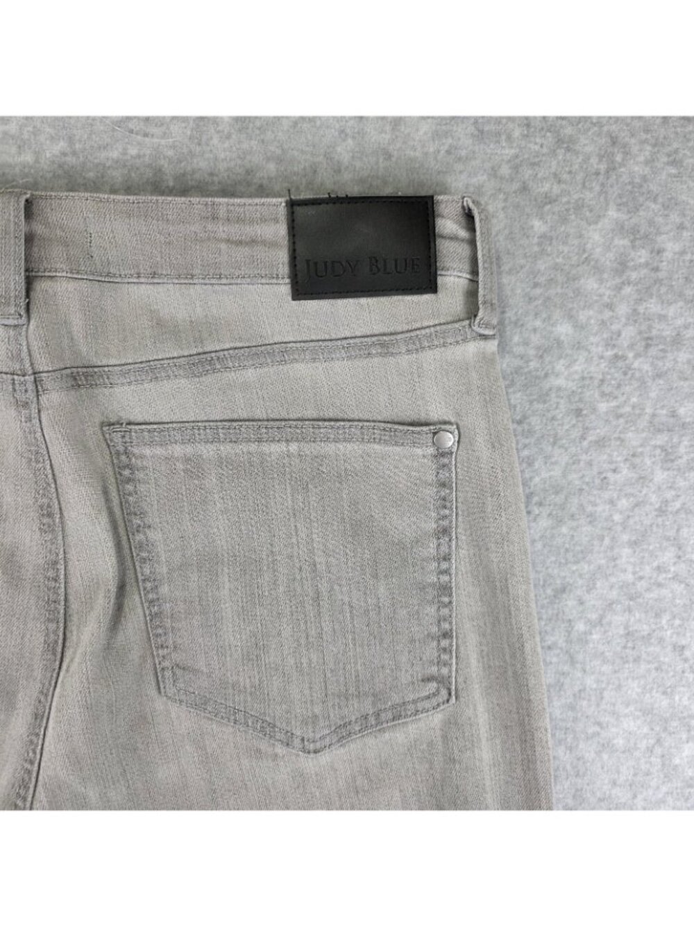 Judy Blue Jeans Womens 15/32 High Rise Wide Leg Gray Stretch Denim Pants - Picture 6 of 10